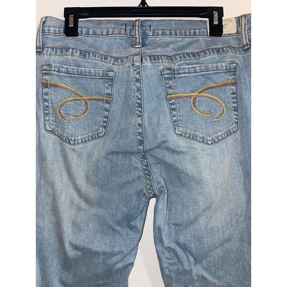 Department Of Peace Women’s Vintage Embellished Straight Jeans size 12 Stretch - Picture 5 of 8